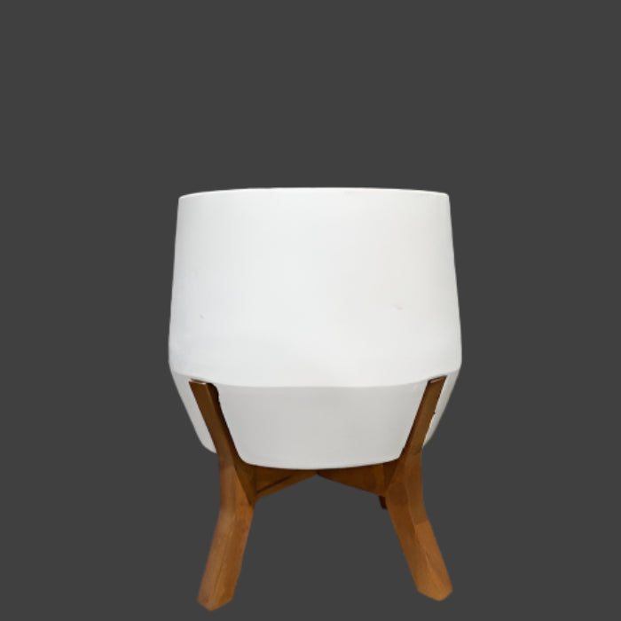 dakota indoor pot small white