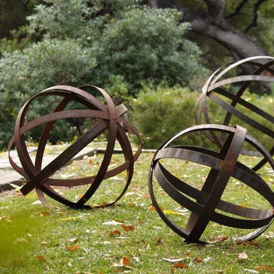 garden orb sculptures