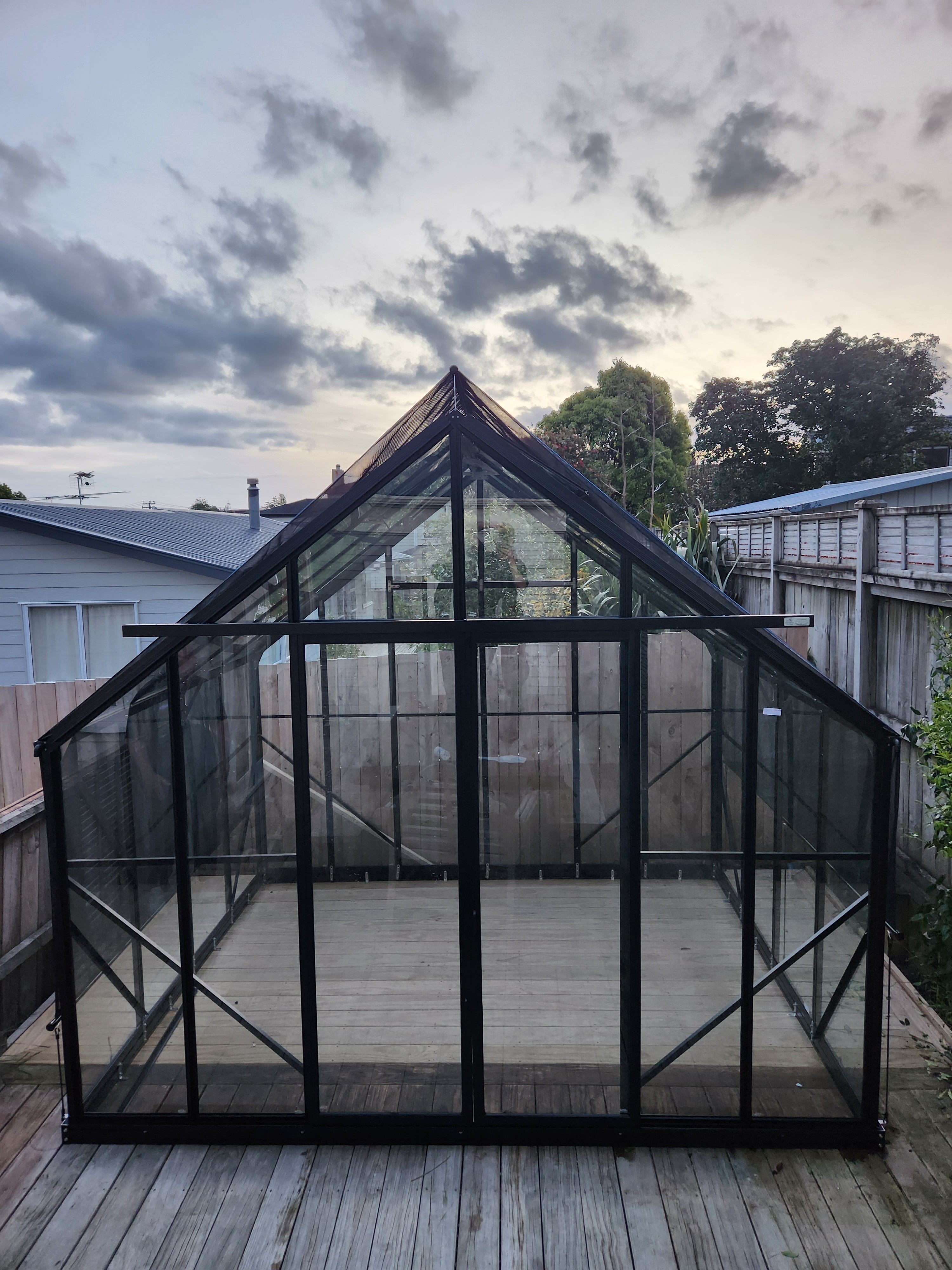 GREENHOUSE 10X8 DOUBLE DOOR GLASS