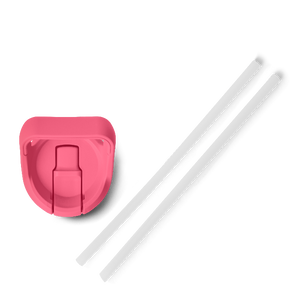 RAMBLER BOTTLE STRAW CAP TROP PINK