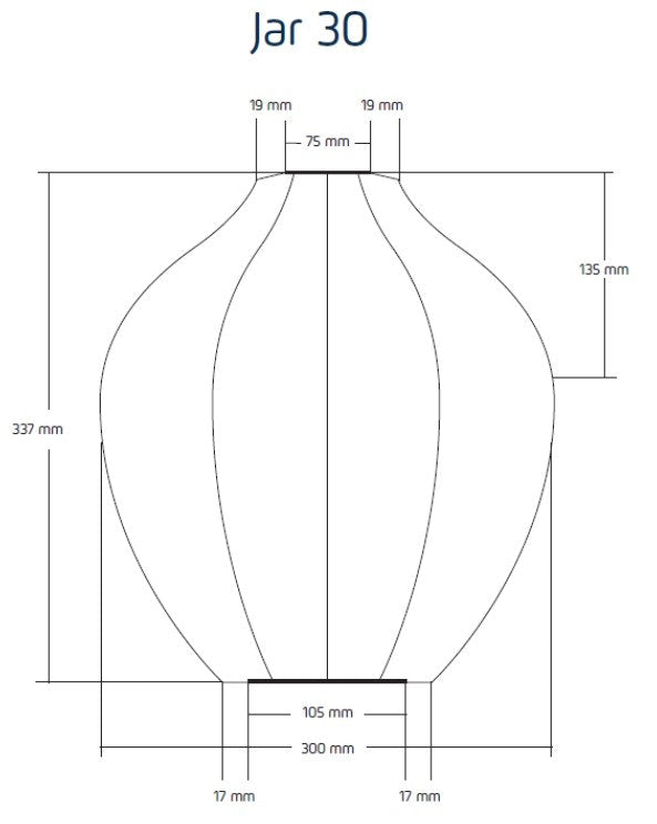 Solar Lantern Jar 30cm Pink