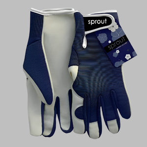 navy goatskin gloves