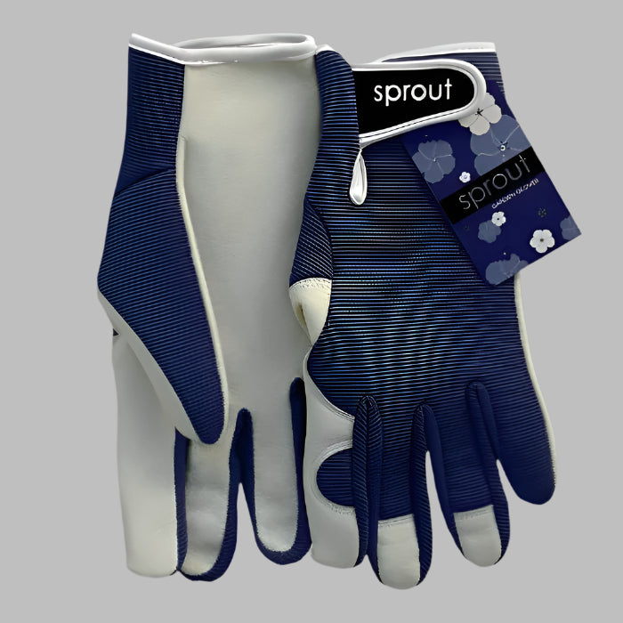 navy goatskin gloves
