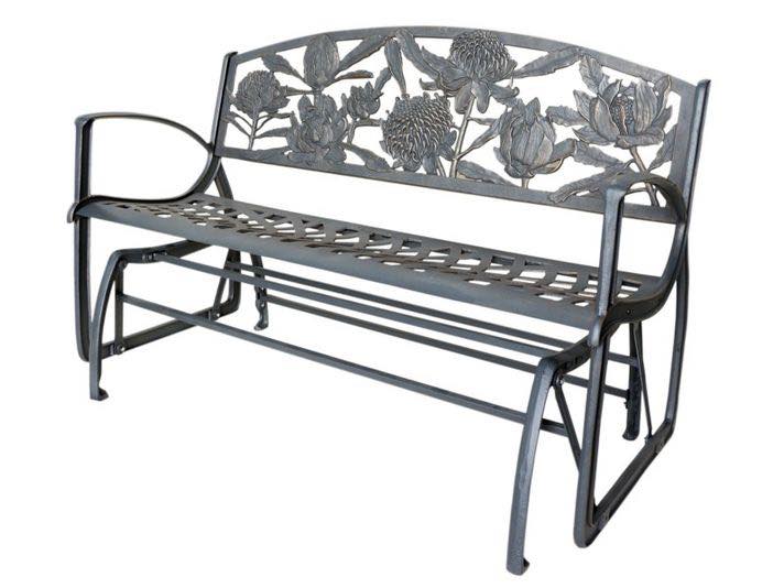 BENCH GLIDER WARATAH CAST IRON
