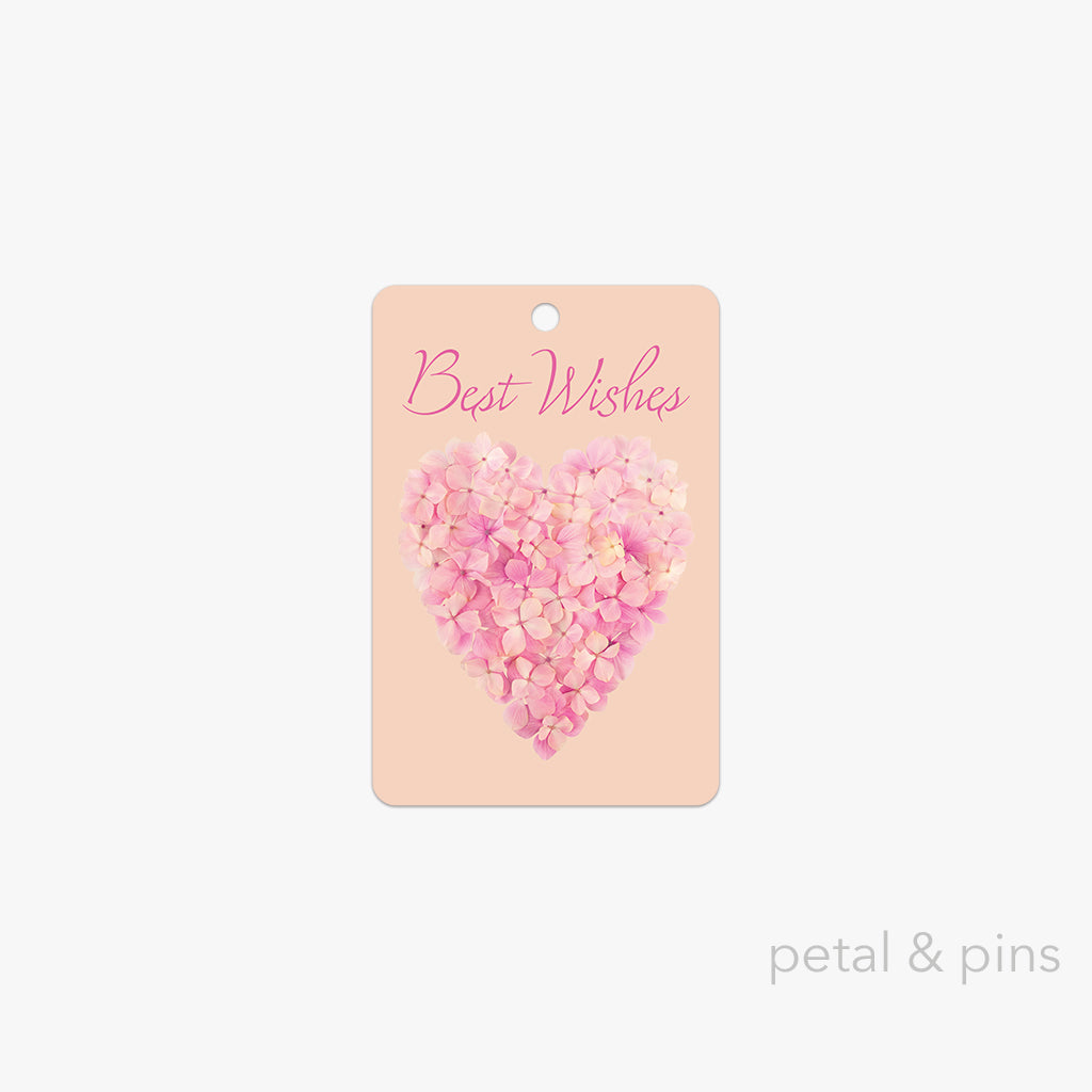 Best Wishes Heart Gift Tag