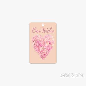 Best Wishes Heart Gift Tag