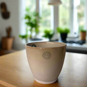 STIPPLE EGG POT NATURAL XSMALL