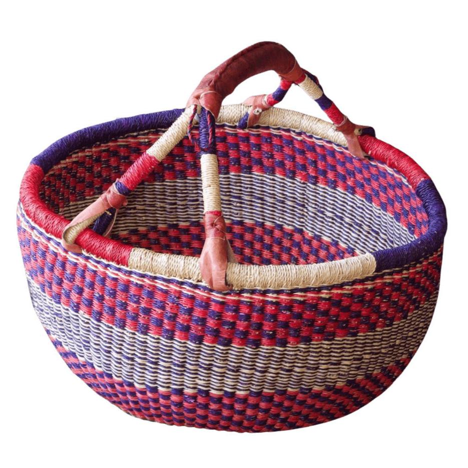 LARGE ELEPHANT GRASS BASKET ASSTD