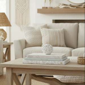 Decorative white coral ball on a white background