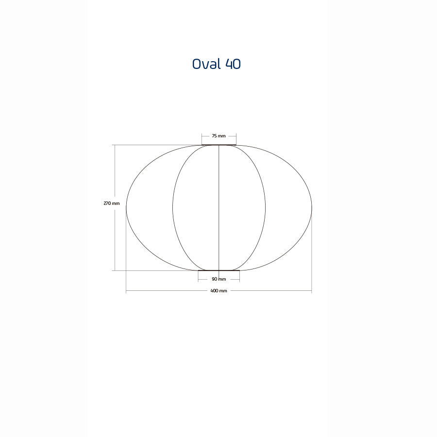 Solar Lantern Oval 40cm Taupe