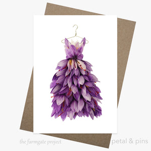 PETAL&PIN Saffron Dress Greeting Card