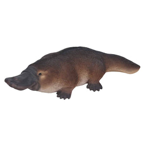 Model of a platypus on a white background