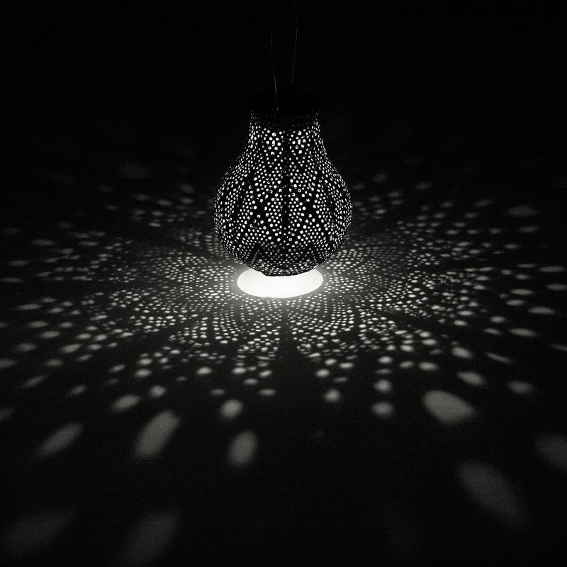 Solar Lantern Bulb 16cm Petrol