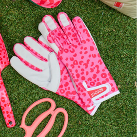 cheetah garden glove
