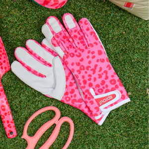 cheetah garden glove