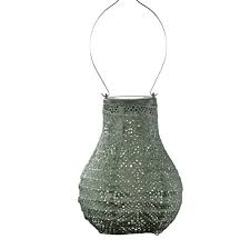 Solar Lantern Bulb 16cm Sage Green