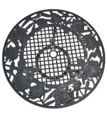 GARDEN SETTING 3PCE WARATAH CAST IRON