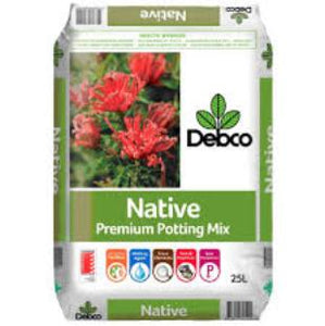 POTTING MIX - NATIVE 25LT DEBCO