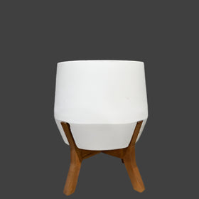 dakota indoor pot small white
