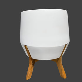 white dakota pot large