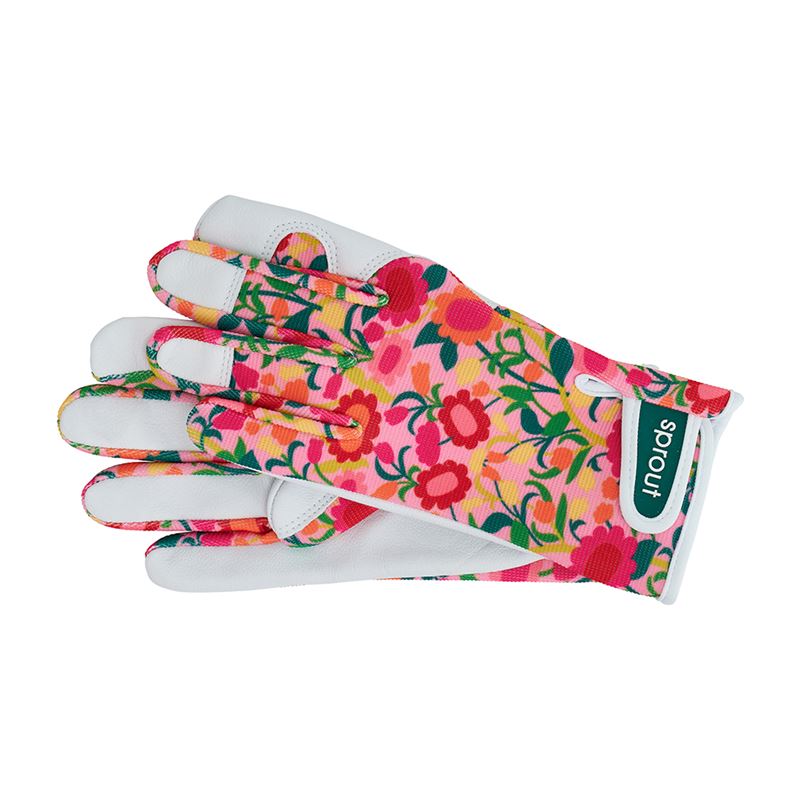 SPROUT GOATSKIN GLOVES FLOWER PATCH