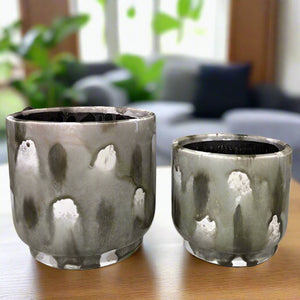 griffin ceramic pots set/2