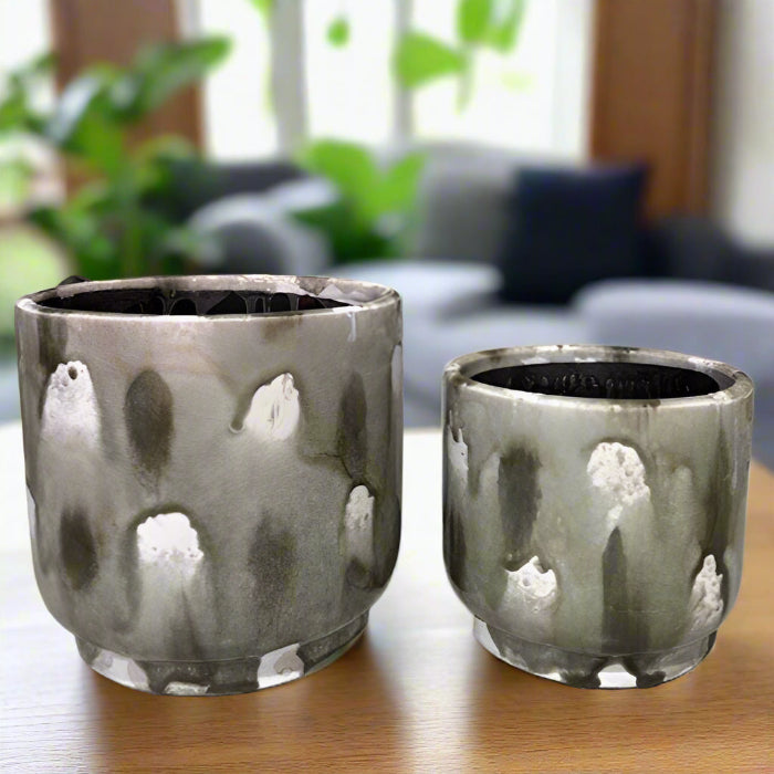 griffin ceramic pots set/2