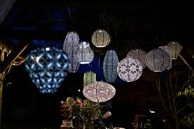 Solar Lantern Tulip 20cm Sage Green