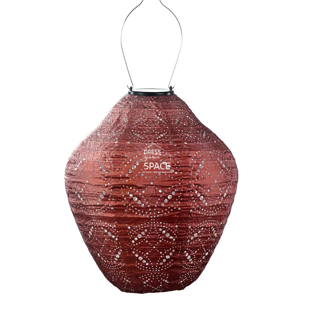 Solar Lantern Jar 30cm Copper