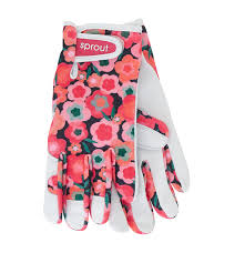 MIDNIGHT BLOOMS SPROUT LADIES GOATSKIN GLOVES