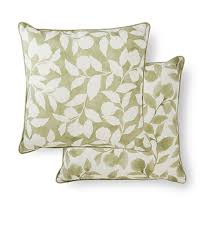 RIVIERA GREEN LEAF CUSHION