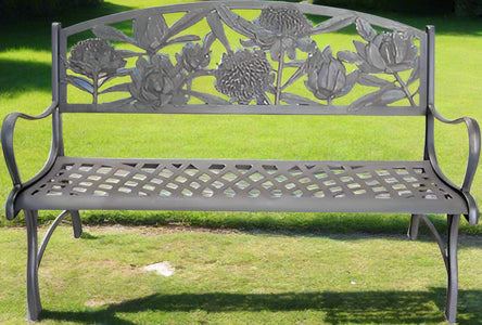 BENCH WARATAH CAST IRON