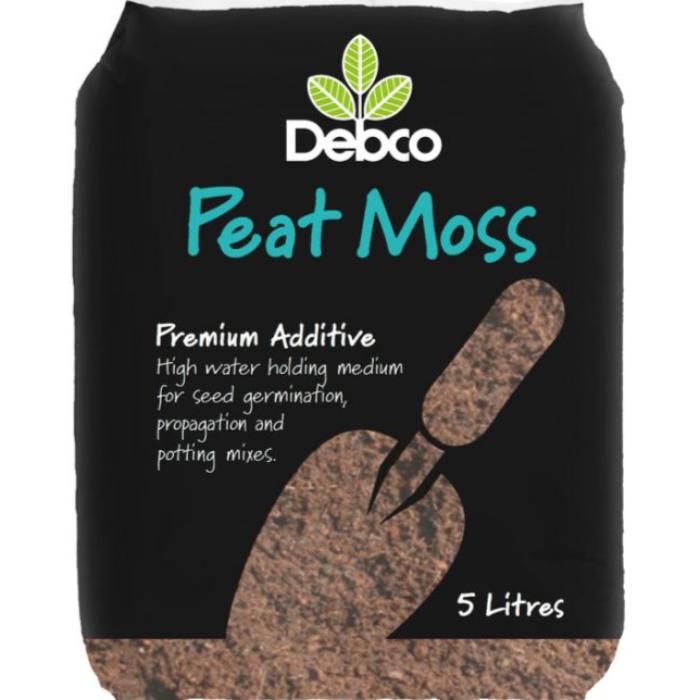 PEAT MOSS 5LT DEBCO