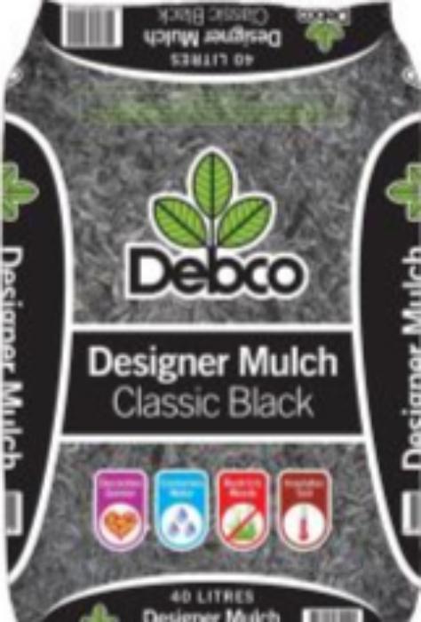 DEBCO DESIGNER BLACK MULCH 40LT