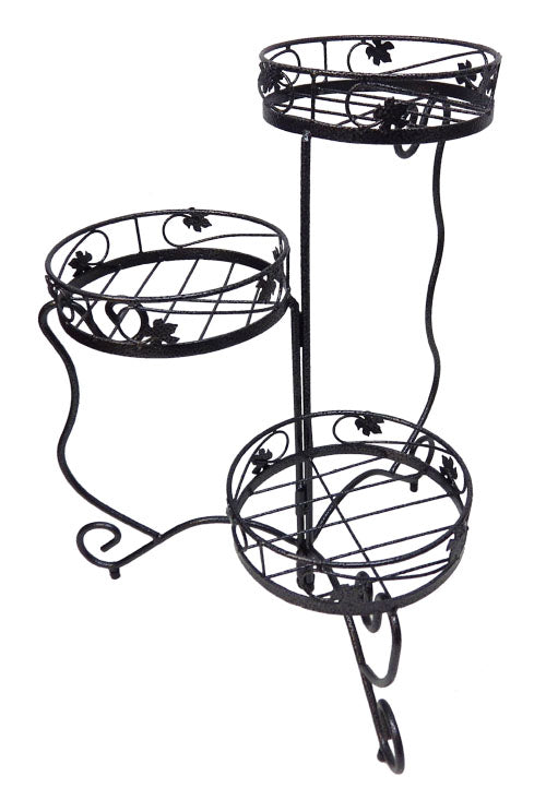METAL PLANT STAND - 3 POTS