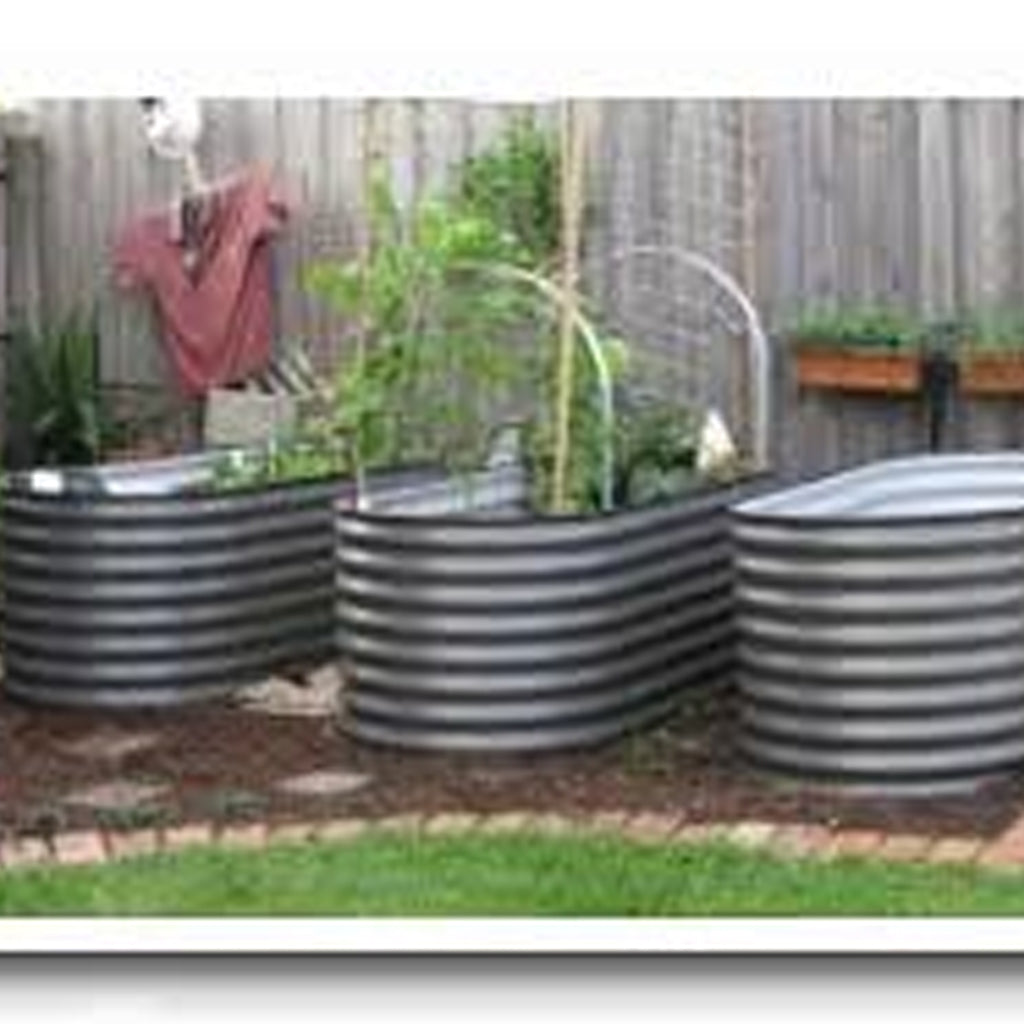 RAISED BED GALVANISED 1.8M L X 700 D X 400 H - REQUIRES 500LT TO FILL