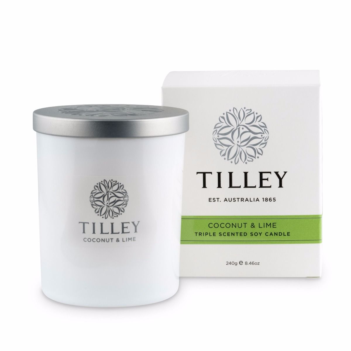 SOY CANDLE COCONUT AND LIME 45 HOUR