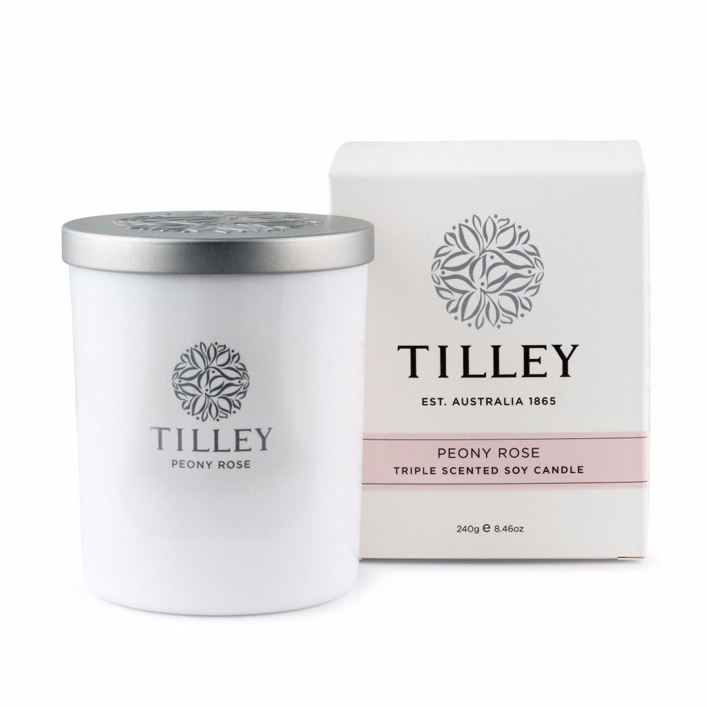 SOY CANDLE PEONY ROSE 45 HOUR