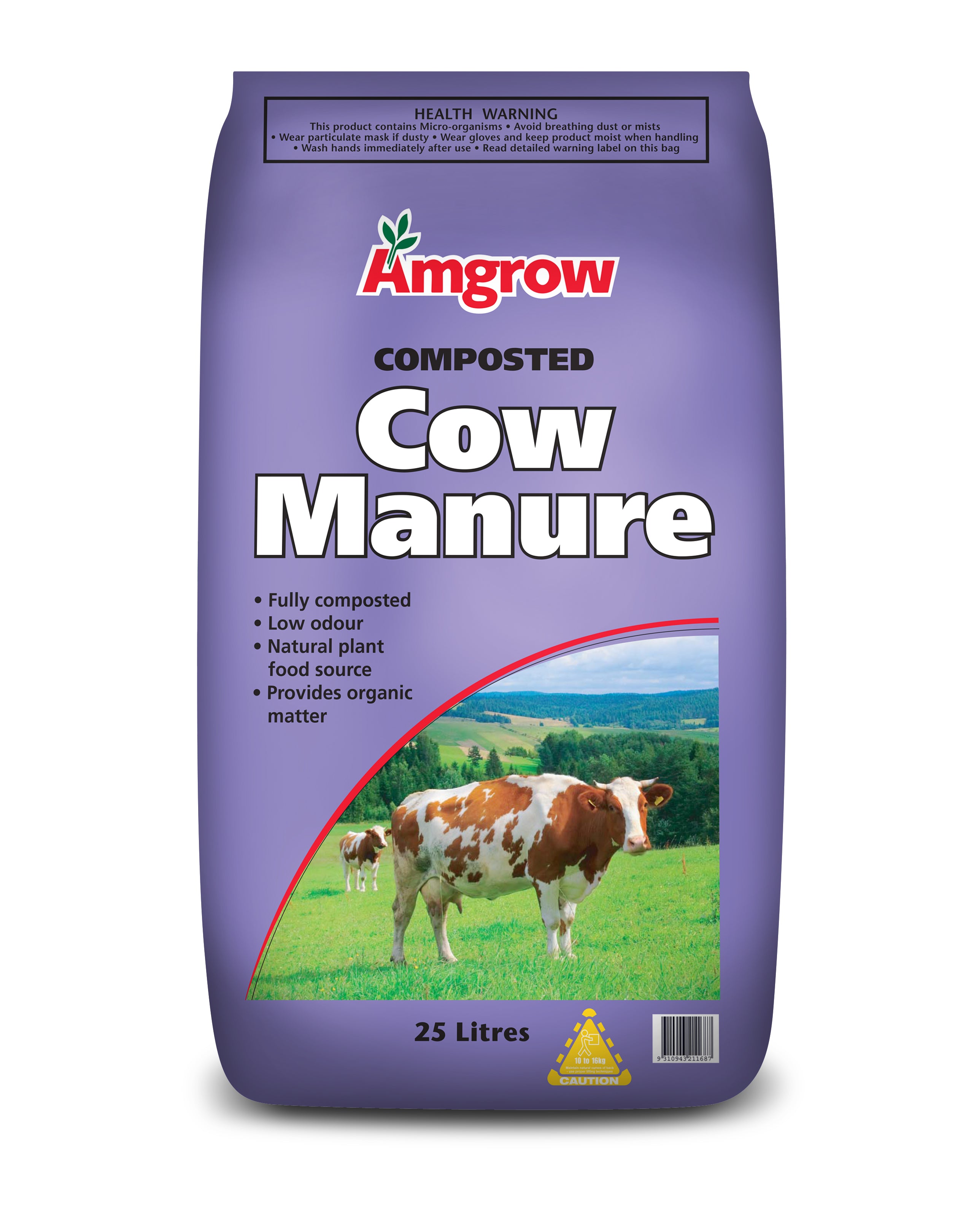 MANURE - COW MANURE MOO POO 25LT BAG