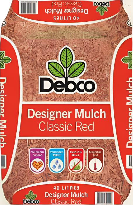DEBCO DESIGNER MULCH RED 40LT