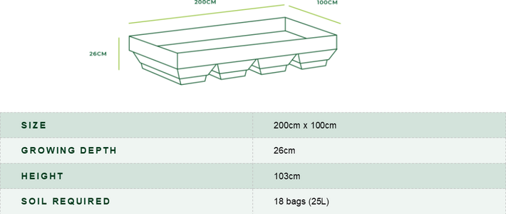 VEGEPOD - LARGE WITH COVER 2M X 1M