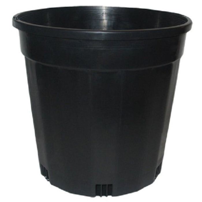 BLACK GROWERS POT 200MM