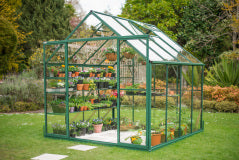 GREENHOUSE 6X12 SINGLE DOOR GLASS