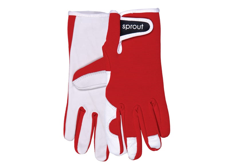 RED - SPROUT LADIES GOATSKIN GLOVES